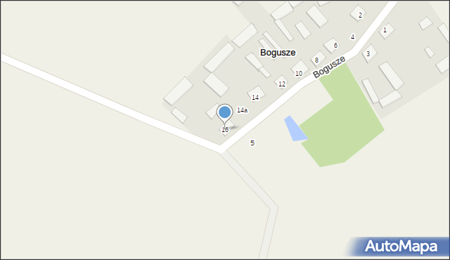 Bogusze, Bogusze, 16, mapa Bogusze