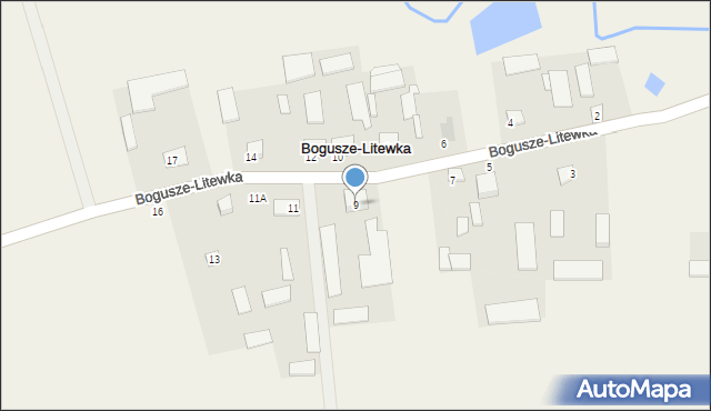 Bogusze-Litewka, Bogusze-Litewka, 9, mapa Bogusze-Litewka