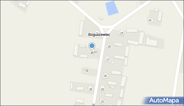 Boguszewiec, Boguszewiec, 40, mapa Boguszewiec