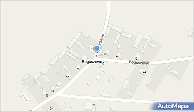 Boguszewo, Boguszewo, 51, mapa Boguszewo