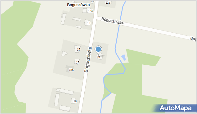 Boguszówka, Boguszówka, 16, mapa Boguszówka