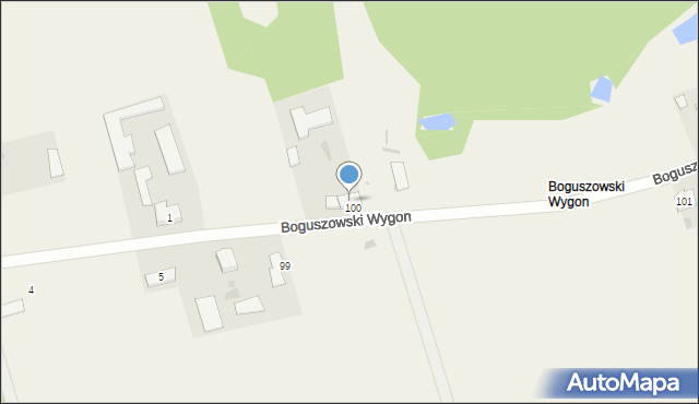 Boguszowski Wygon, Boguszowski Wygon, 100, mapa Boguszowski Wygon