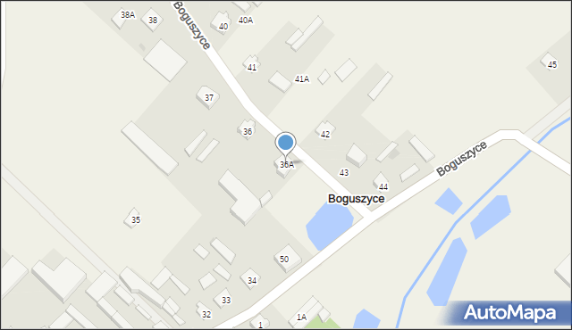 Boguszyce, Boguszyce, 36A, mapa Boguszyce