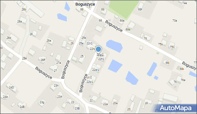 Boguszyce, Boguszyce, 22f/2, mapa Boguszyce