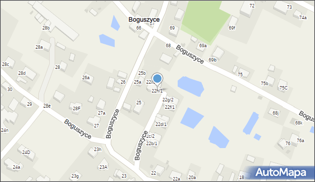 Boguszyce, Boguszyce, 22h/1, mapa Boguszyce