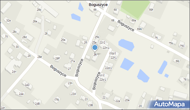 Boguszyce, Boguszyce, 25, mapa Boguszyce