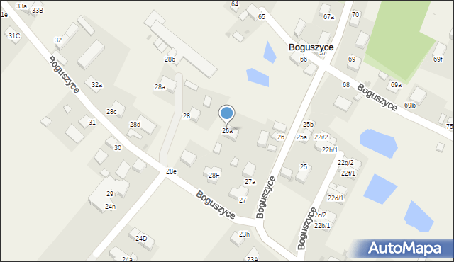 Boguszyce, Boguszyce, 26a, mapa Boguszyce