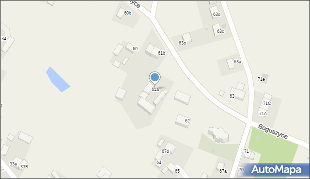 Boguszyce, Boguszyce, 61a, mapa Boguszyce