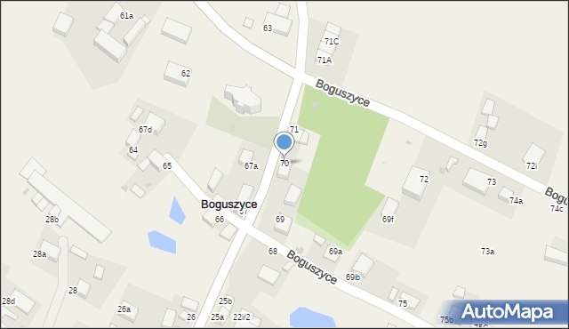 Boguszyce, Boguszyce, 70, mapa Boguszyce