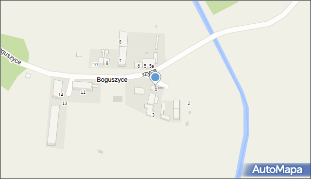 Boguszyce, Boguszyce, 4, mapa Boguszyce