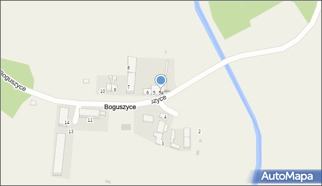 Boguszyce, Boguszyce, 5a, mapa Boguszyce