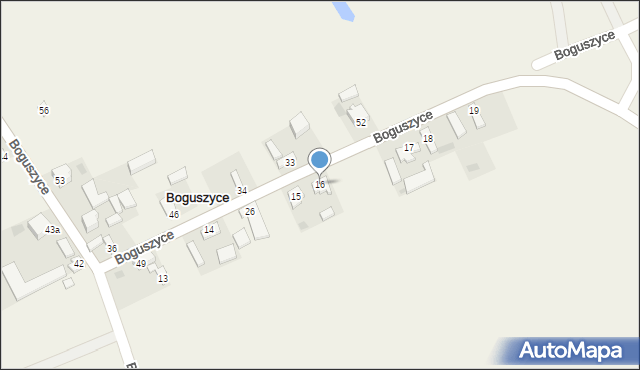 Boguszyce, Boguszyce, 16, mapa Boguszyce