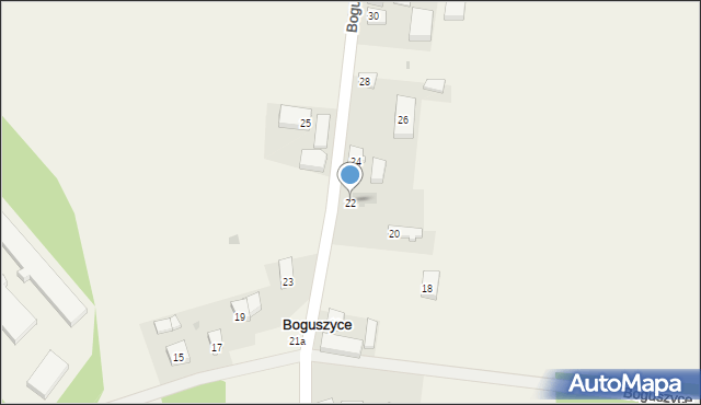 Boguszyce, Boguszyce, 22, mapa Boguszyce