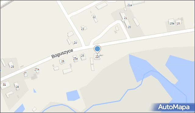 Boguszyce, Boguszyce, 22c, mapa Boguszyce