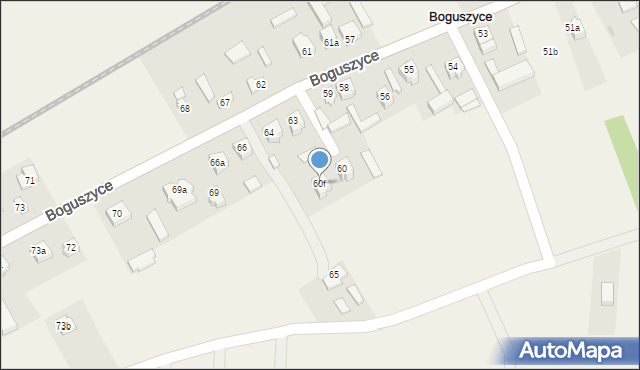 Boguszyce, Boguszyce, 60f, mapa Boguszyce