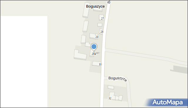 Boguszyce, Boguszyce, 29a, mapa Boguszyce