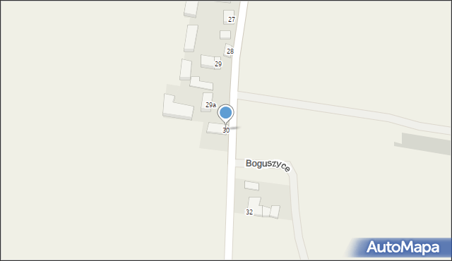 Boguszyce, Boguszyce, 30, mapa Boguszyce