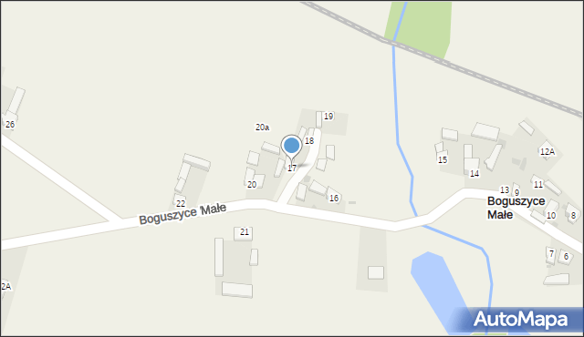 Boguszyce Małe, Boguszyce Małe, 17, mapa Boguszyce Małe