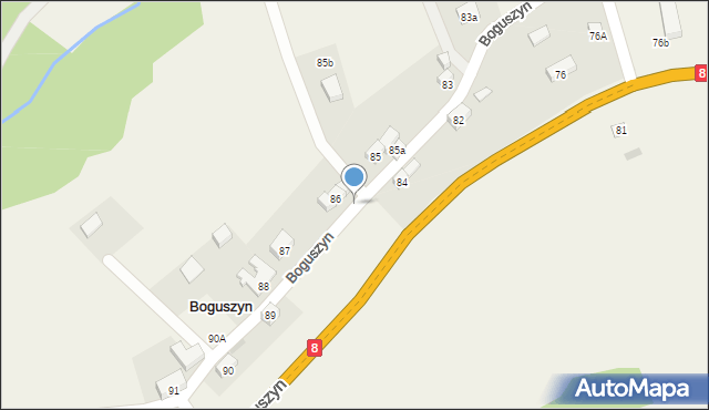 Boguszyn, Boguszyn, 86a, mapa Boguszyn