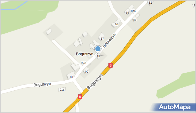 Boguszyn, Boguszyn, 89, mapa Boguszyn