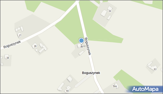 Boguszynek, Boguszynek, 35, mapa Boguszynek