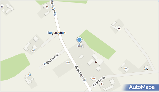 Boguszynek, Boguszynek, 59A, mapa Boguszynek