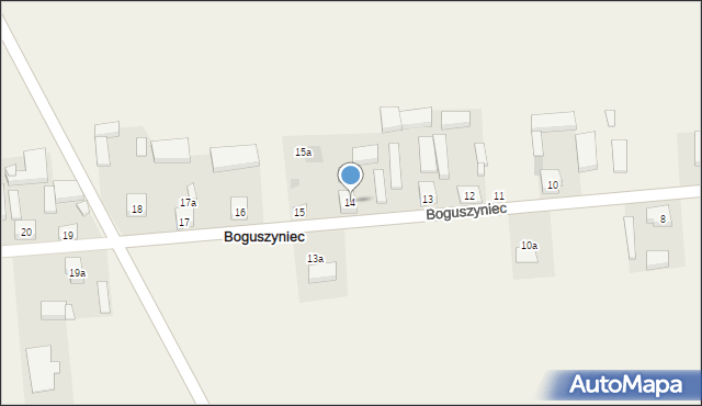 Boguszyniec, Boguszyniec, 14, mapa Boguszyniec