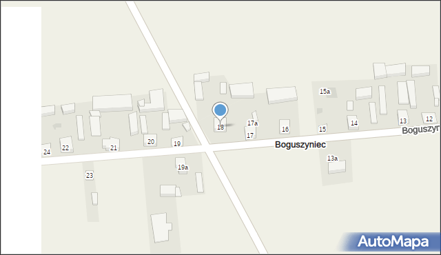 Boguszyniec, Boguszyniec, 18, mapa Boguszyniec