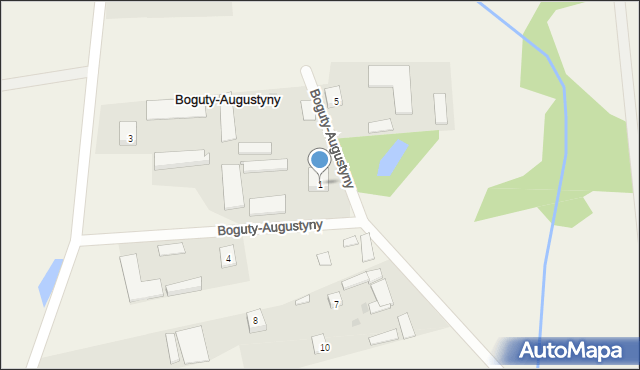 Boguty-Augustyny, Boguty-Augustyny, 1, mapa Boguty-Augustyny