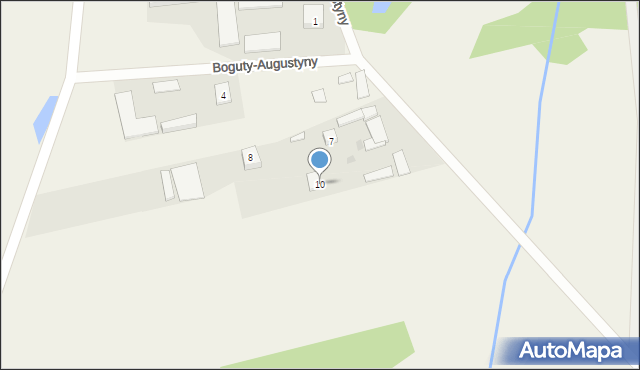 Boguty-Augustyny, Boguty-Augustyny, 10, mapa Boguty-Augustyny