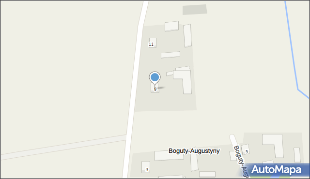 Boguty-Augustyny, Boguty-Augustyny, 9, mapa Boguty-Augustyny