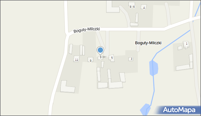 Boguty-Milczki, Boguty-Milczki, 7, mapa Boguty-Milczki