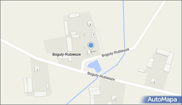 Boguty-Rubiesze, Boguty-Rubiesze, 5, mapa Boguty-Rubiesze