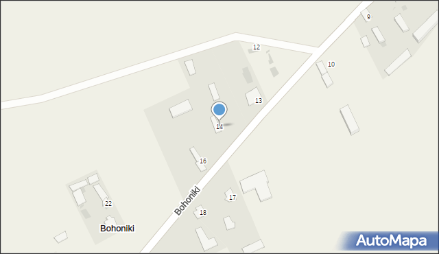 Bohoniki, Bohoniki, 14, mapa Bohoniki