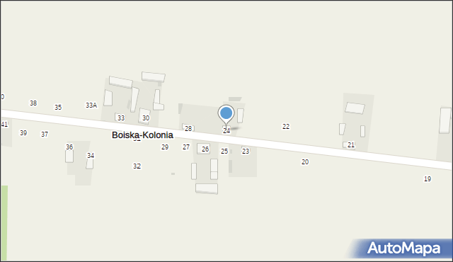 Boiska-Kolonia, Boiska-Kolonia, 24, mapa Boiska-Kolonia