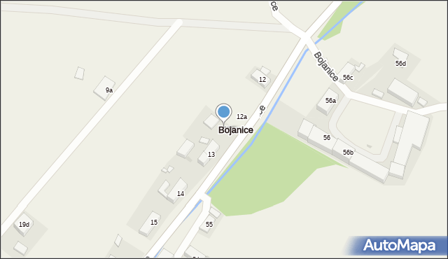 Bojanice, Bojanice, 12b, mapa Bojanice