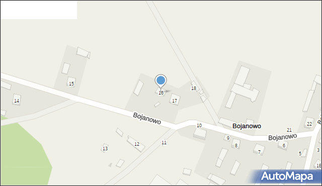 Bojanowo, Bojanowo, 16, mapa Bojanowo