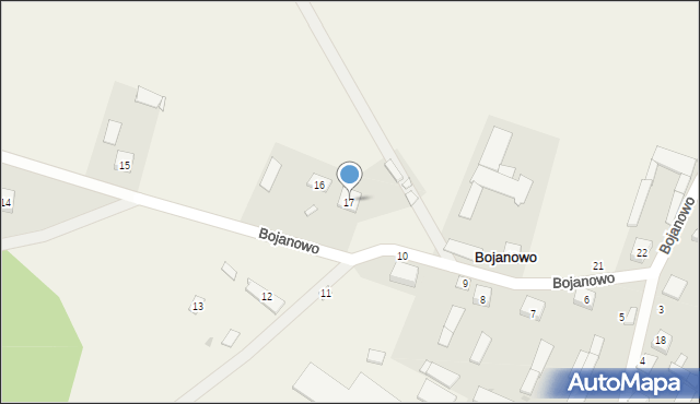 Bojanowo, Bojanowo, 17, mapa Bojanowo