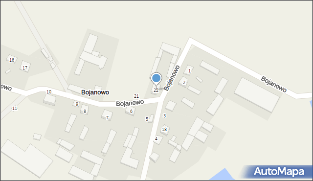 Bojanowo, Bojanowo, 22, mapa Bojanowo