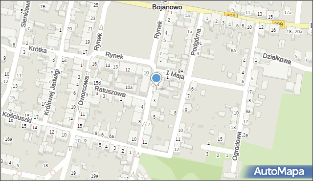 Bojanowo, Bojanowskiego, 2, mapa Bojanowo