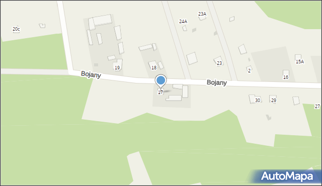 Bojany, Bojany, 17, mapa Bojany