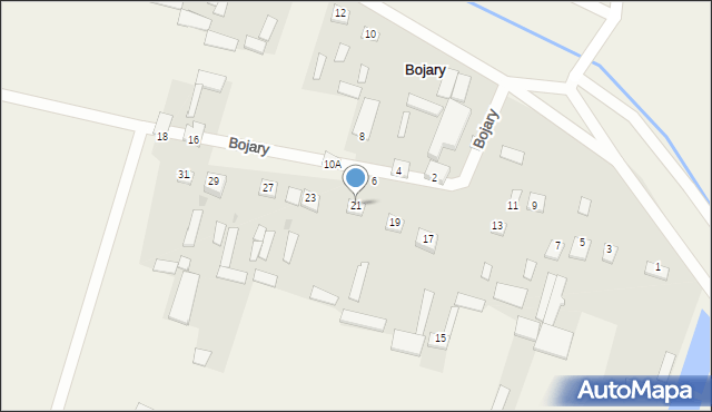 Bojary, Bojary, 21, mapa Bojary