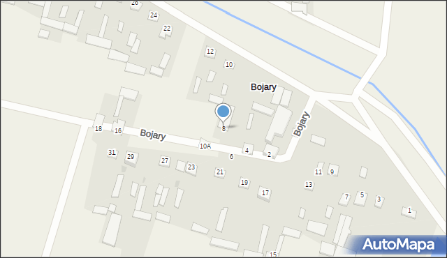 Bojary, Bojary, 8, mapa Bojary