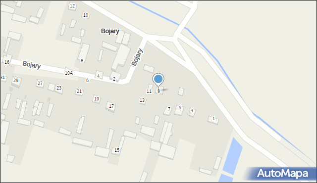 Bojary, Bojary, 9, mapa Bojary