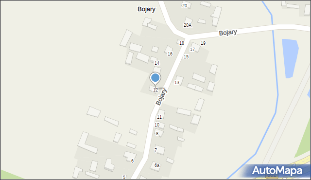 Bojary, Bojary, 12, mapa Bojary