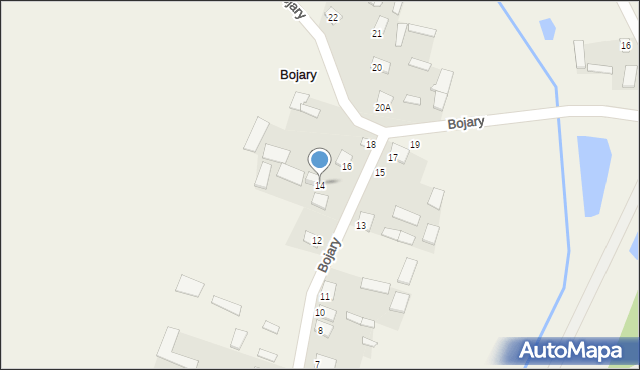 Bojary, Bojary, 14, mapa Bojary