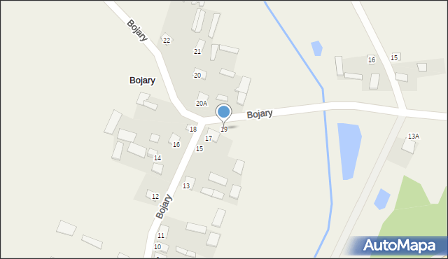 Bojary, Bojary, 19, mapa Bojary