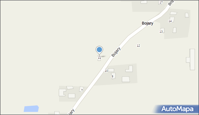 Bojary, Bojary, 11, mapa Bojary