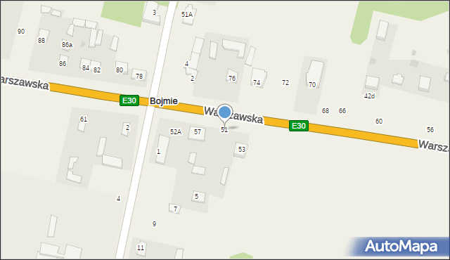 Bojmie, Bojmie, 51, mapa Bojmie