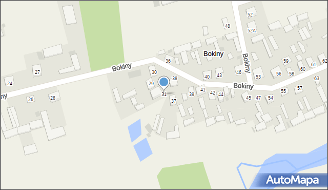 Bokiny, Bokiny, 31, mapa Bokiny